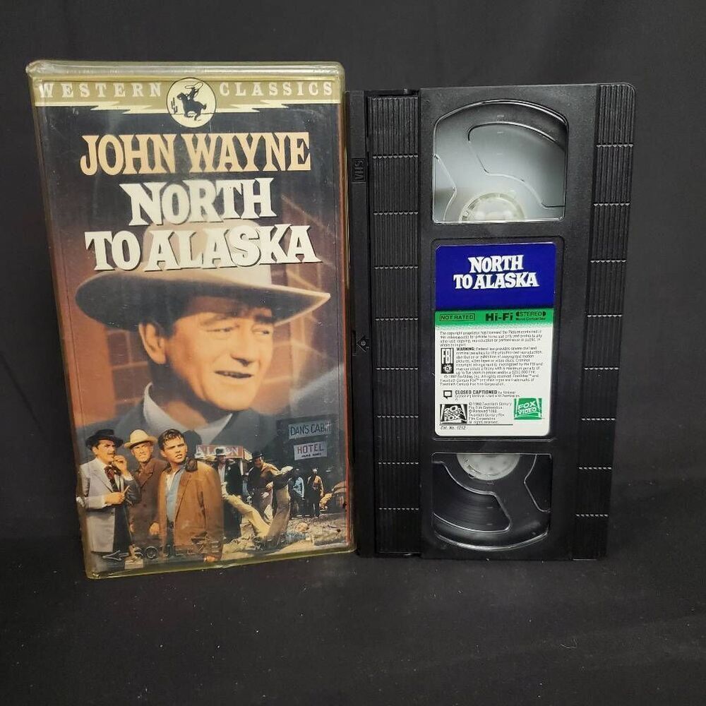North to Alaska VHS Western Classics John Wayne Stewart Granger 1960 Hi-Fi Vinta